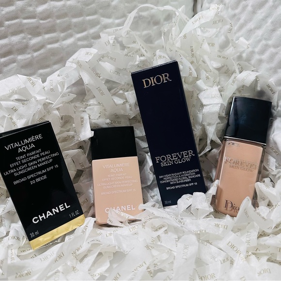 CHANEL Other - Dior Skin Glow & Chanel Vitalumiere Aqua